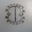 Neugablonz: Ovale Gürtelschnalle Strass alter Stil...