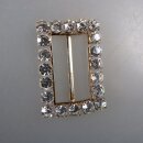 Neugablonz: Gürtelschnalle Strass alter Stil um 1925 (36353)