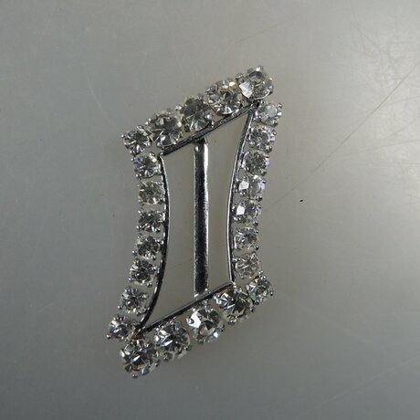 Neugablonz: Asymmetrische Grtelschnalle Strass alter...