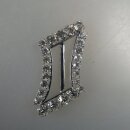 Neugablonz: Asymmetrische Gürtelschnalle Strass...