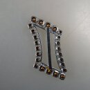Neugablonz: Asymmetrische Gürtelschnalle Strass...