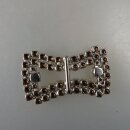 Neugablonz: Gürtelschnalle 2 Reihen Strass alter...