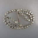 Neugablonz: Grosse Gürtelschnalle Strass alter Stil um 1925 (36364)