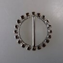 Neugablonz: Kleine Gürtelschnalle Strass alter Stil um 1925 (36366)