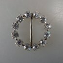 Neugablonz: Kleine Gürtelschnalle Strass alter Stil um 1925 (36374)