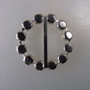 Neugablonz: Kleine Gürtelschnalle Strass alter Stil um 1925 (36374)