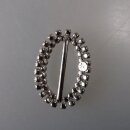 Neugablonz: Kleine Gürtelschnalle Strass alter Stil um 1925 (36378)
