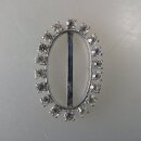 Neugablonz: Kleine Gürtelschnalle Strass alter Stil um 1925 (36379)