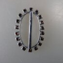 Neugablonz: Kleine Gürtelschnalle Strass alter Stil um 1925 (36379)