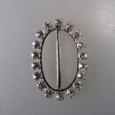 Neugablonz: Kleine Gürtelschnalle Strass alter Stil um 1925 (36380)