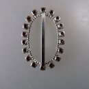 Neugablonz: Kleine Gürtelschnalle Strass alter Stil um 1925 (36380)