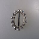 Neugablonz: Kleine Gürtelschnalle Strass alter Stil um 1925 (36382)