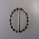 Neugablonz: Ovale Gürtelschnalle Strass alter Stil um 1925 (36387)