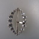 Neugablonz: Ovale Gürtelschnalle Strass alter Stil...