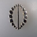 Neugablonz: Ovale Gürtelschnalle Strass alter Stil um 1925 (36392)
