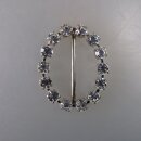 Neugablonz: Ovale Gürtelschnalle Strass alter Stil...