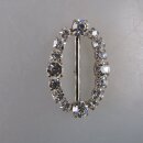 Neugablonz: Kleine Gürtelschnalle Strass alter Stil um 1925 (36399)