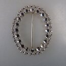 Neugablonz: Grosse Gürtelschnalle Strass alter Stil...
