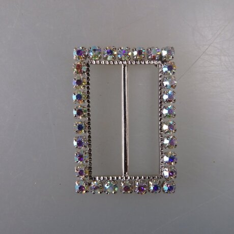 Neugablonz: Gürtelschnalle Strass alter Stil um 1925 (36404)