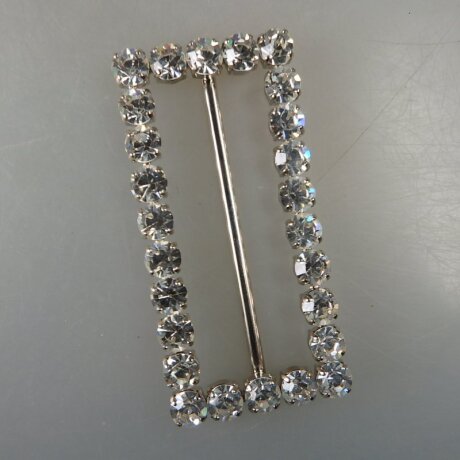 Neugablonz: Gürtelschnalle Strass alter Stil um 1925 (36405)
