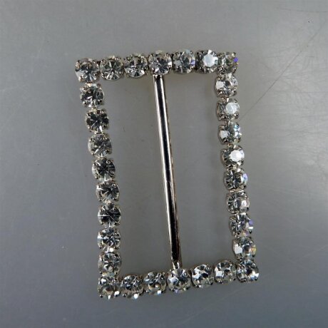 Neugablonz: Grosse Gürtelschnalle Strass alter Stil um 1925 (36409)