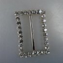 Neugablonz: Grosse Gürtelschnalle Strass alter Stil um 1925 (36409)