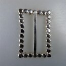 Neugablonz: Grosse Gürtelschnalle Strass alter Stil um 1925 (36409)