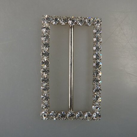 Neugablonz: Grosse Gürtelschnalle Strass alter Stil um 1925 (36410)