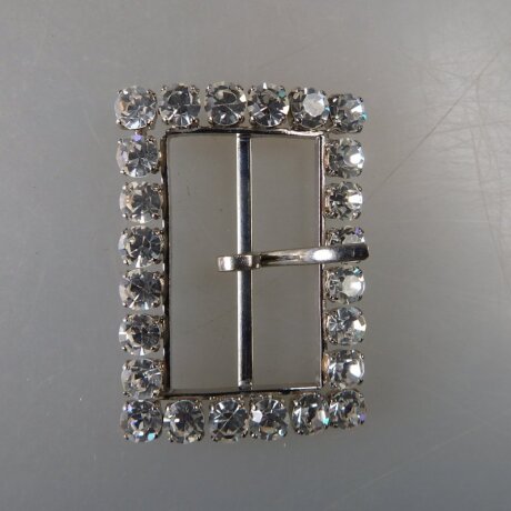 Neugablonz: Gürtelschnalle Strass alter Stil um 1925 (36413)