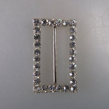 Neugablonz: Gürtelschnalle Strass alter Stil um 1925 (36414)