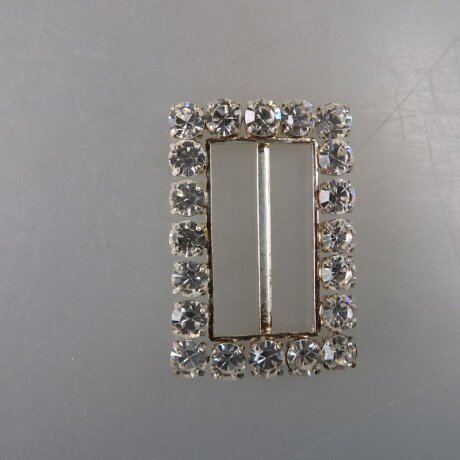 Neugablonz: Gürtelschnalle Strass alter Stil um 1925 (36415)