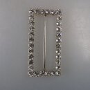 Neugablonz: Grosse Gürtelschnalle Strass alter Stil um 1925 (36416)