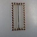 Neugablonz: Grosse Gürtelschnalle Strass alter Stil um 1925 (36416)