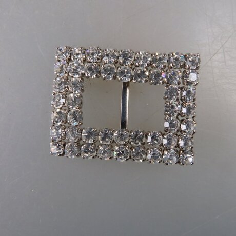 Neugablonz: Gürtelschnalle Strass alter Stil um 1925 (36417)