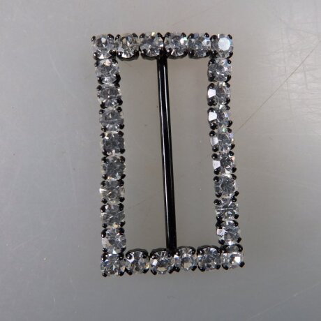 Neugablonz: Gürtelschnalle Strass alter Stil um 1925 (36418)