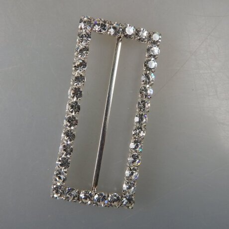 Neugablonz: Grosse Gürtelschnalle Strass alter Stil um 1925 (36419)