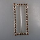 Neugablonz: Grosse Gürtelschnalle Strass alter Stil um 1925 (36419)