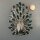 Neugablonz: Grosse Brosche Pfau Emaille Strass (36421)