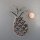 Neugablonz: Grosse Brosche Ananas Strass (36423)