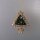 Neugablonz: Kleine Brosche Weihnachtsbaum Strass (36428)