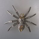Neugablonz: Brosche Spinne Strass um/ab 1950 (36430)