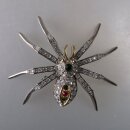 Neugablonz: Brosche Spinne Strass um/ab 1950 (36431)