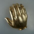 Neugablonz: Übergrosse Brosche Hand ab/um 1980 (36429)