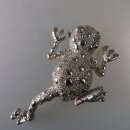 Neugablonz: Grosse Brosche Frosch Unke ab/um 1970 (36434)