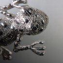 Neugablonz: Grosse Brosche Frosch Unke ab/um 1970 (36434)