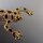 Neugablonz: Grosse Brosche Frosch Emaille Strass um 1980 (36436)