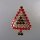 Neugablonz: Kleine Brosche Weihnachtsbaum Strass (36460)