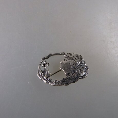 Neugablonz: Jugendstil Brosche im alten Stil um 1910 (36466)
