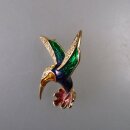 Neugablonz: Brosche fliegender Kolibri Strass (36463)