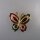 Neugablonz: Brosche Schmetterling Emaille Strass (36476)